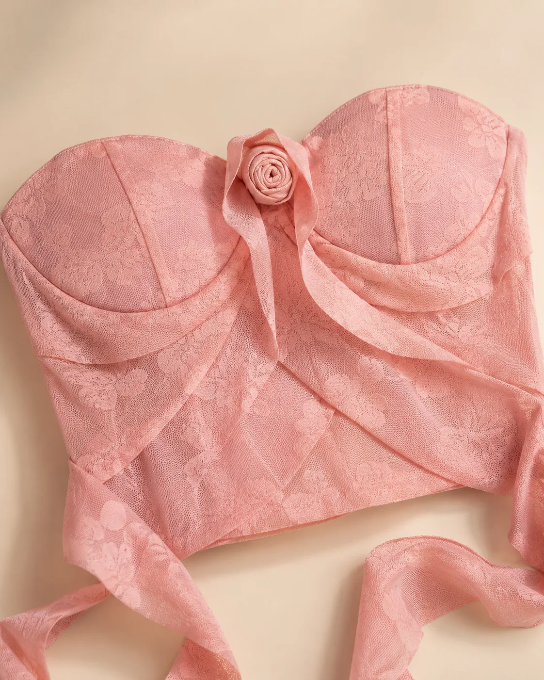 top lace rose Rosa — Confetty Chic, boutique en Lerma