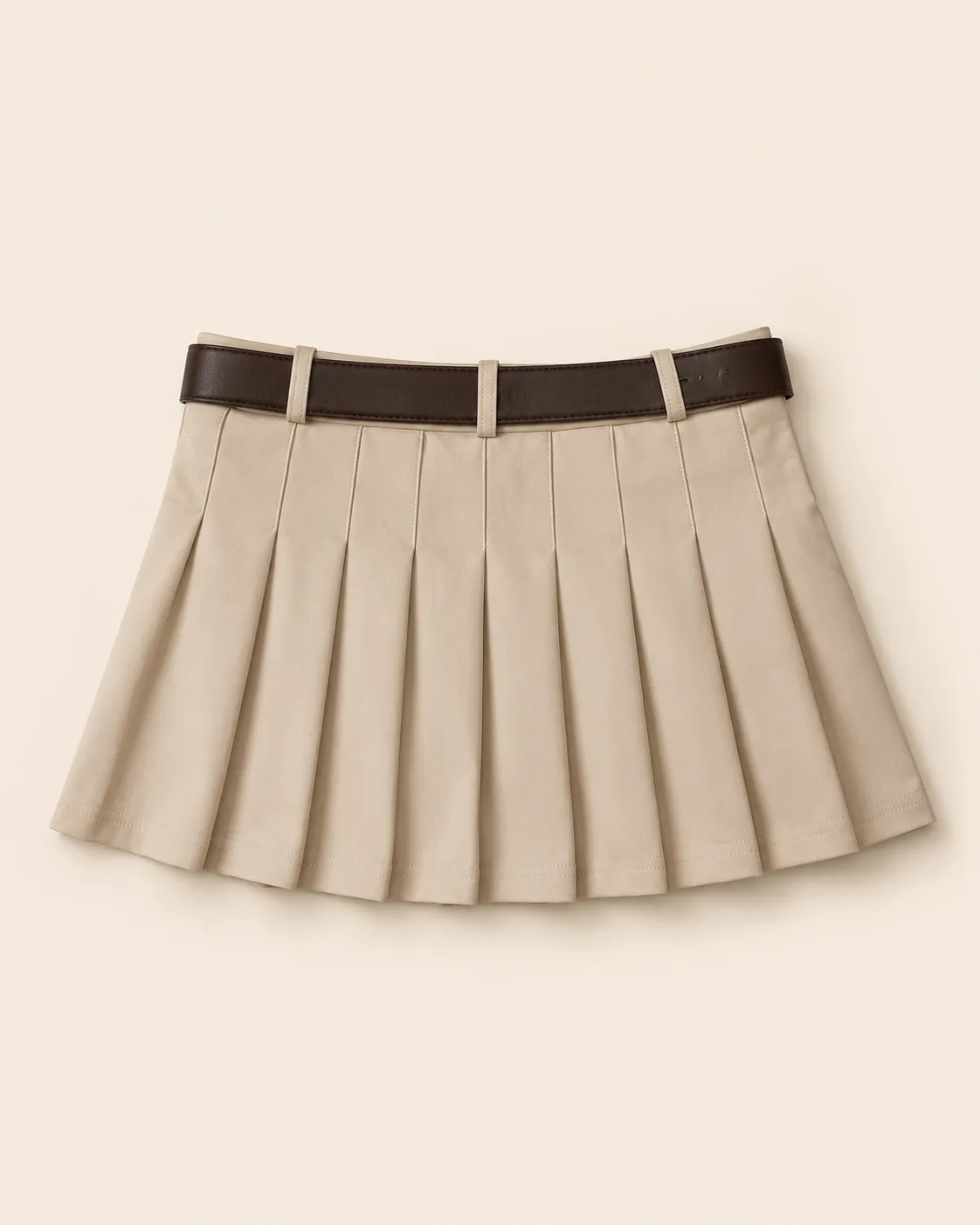 falda beige preppy — Confetty Chic, boutique en Lerma