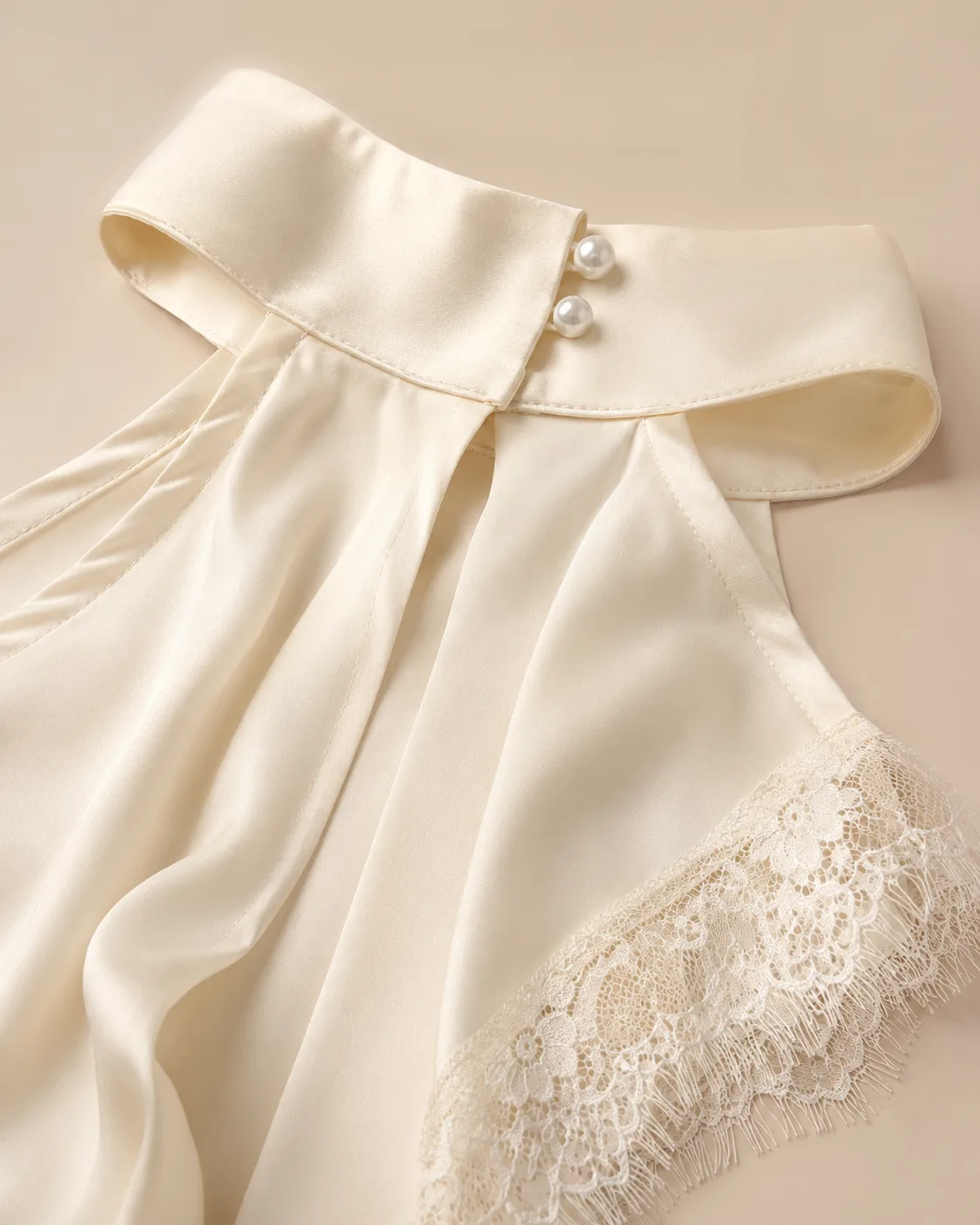 top satín mood Ivory — Confetty Chic, boutique en Lerma