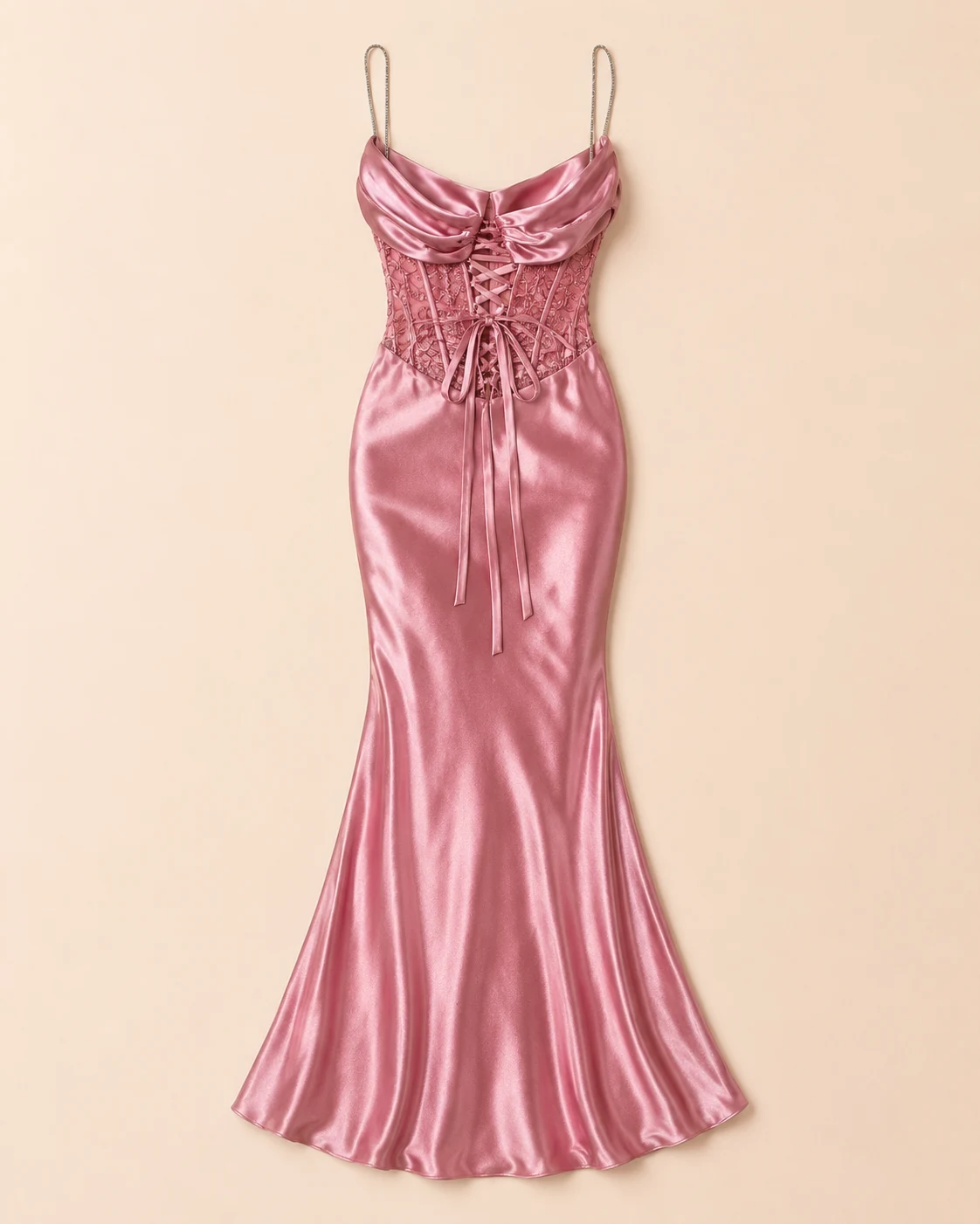 vestido satin rose — Confetty Chic, boutique en Lerma