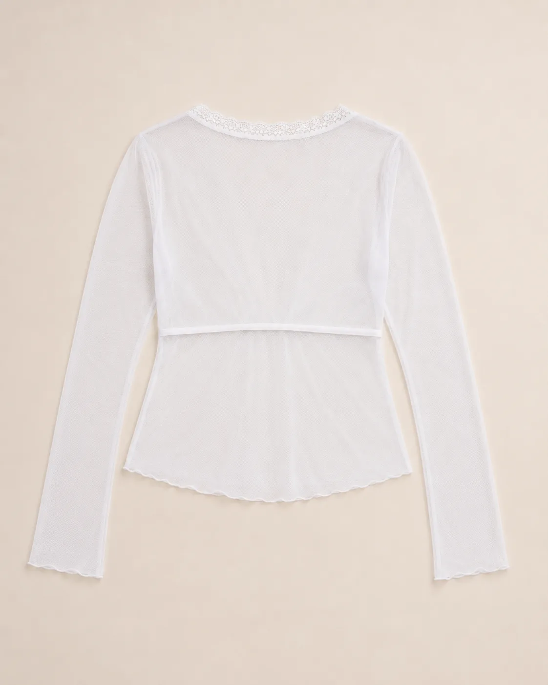 blusa mesh lace Blanco — Confetty Chic, boutique en Lerma